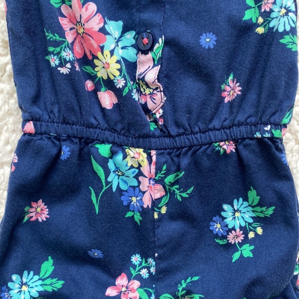 Carter’s Baby Girl Ruffled Floral Romper - Picture 8 of 11